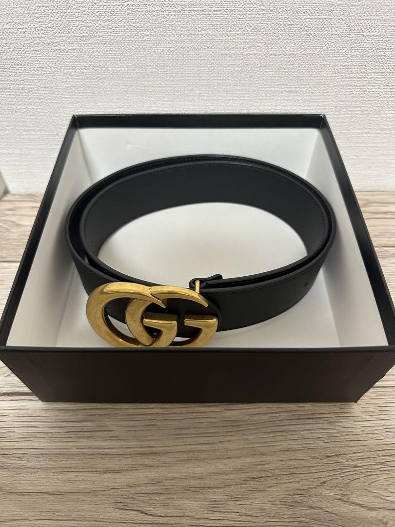 GUCCI GGマーモント ベルト80/32
