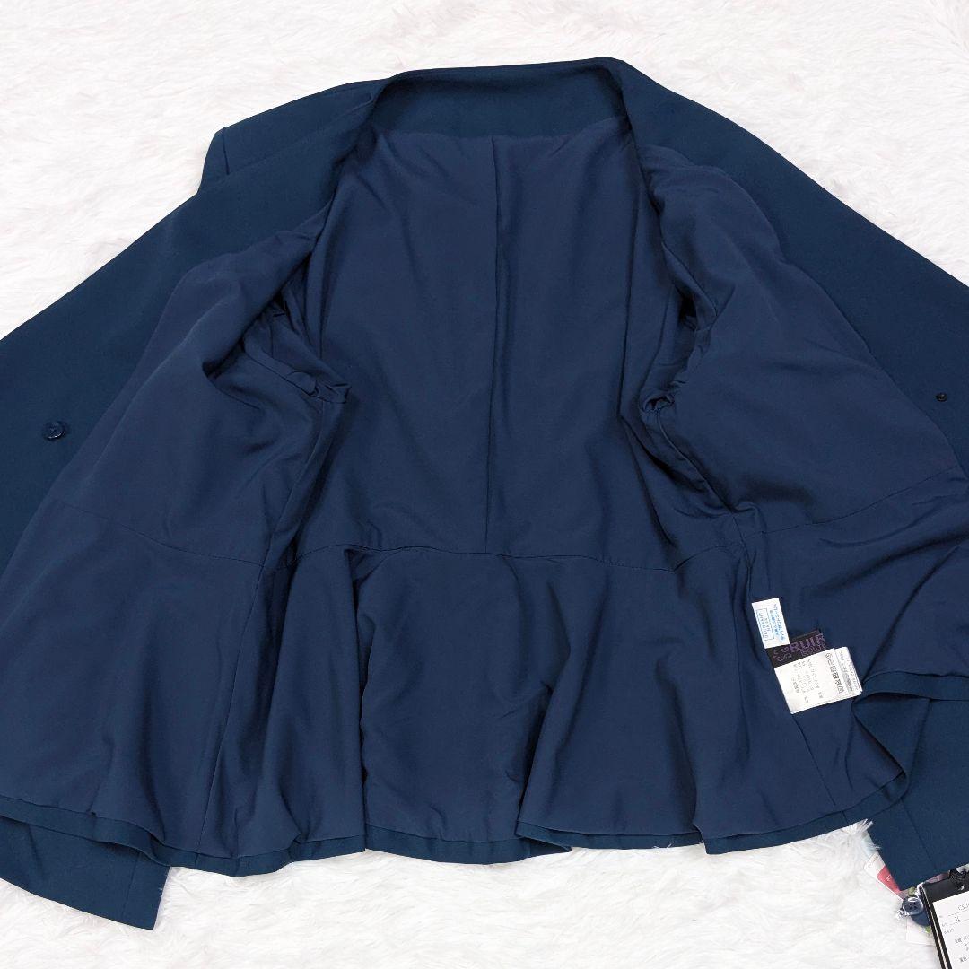 美品 3XL ルイルエブティック タック＆ペプラムジャケットセットアップスーツ