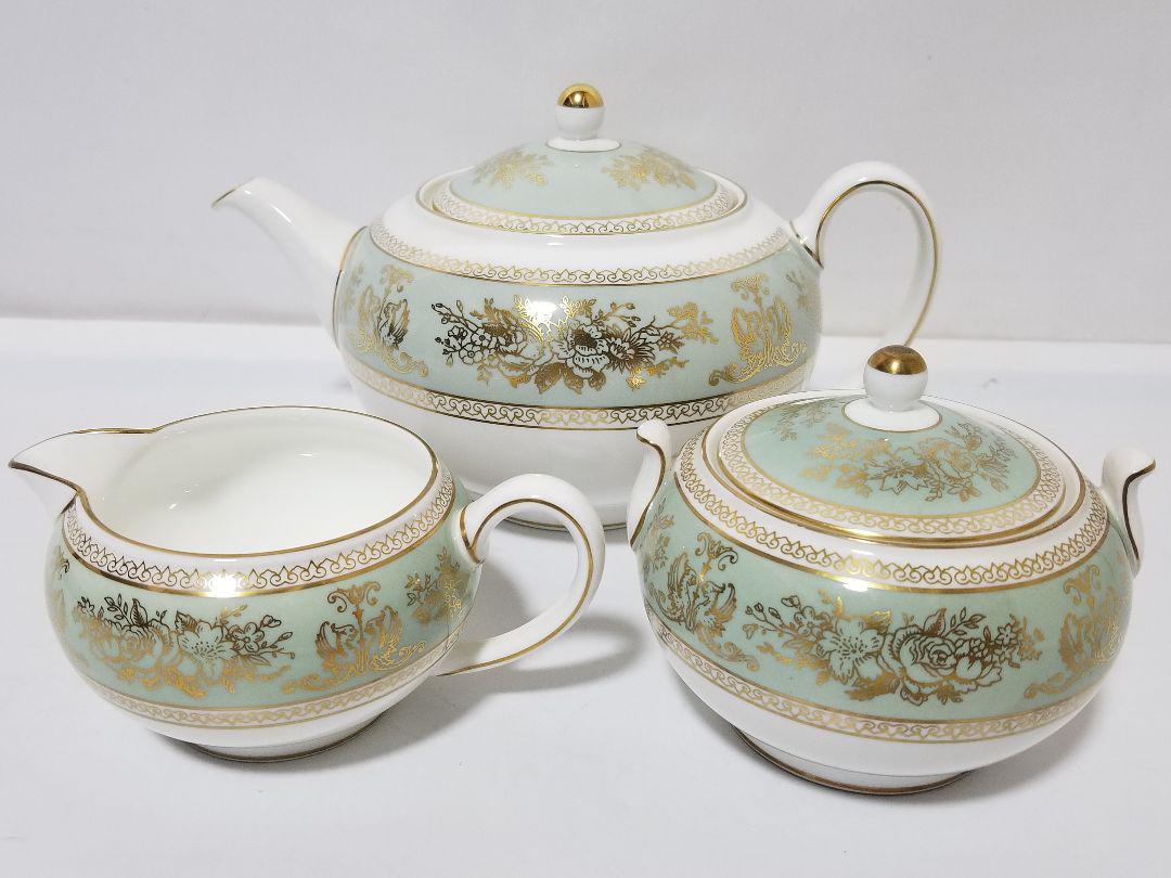WEDGWOOD コロンビア セージグリーン ティー シュガーポット クリーマー