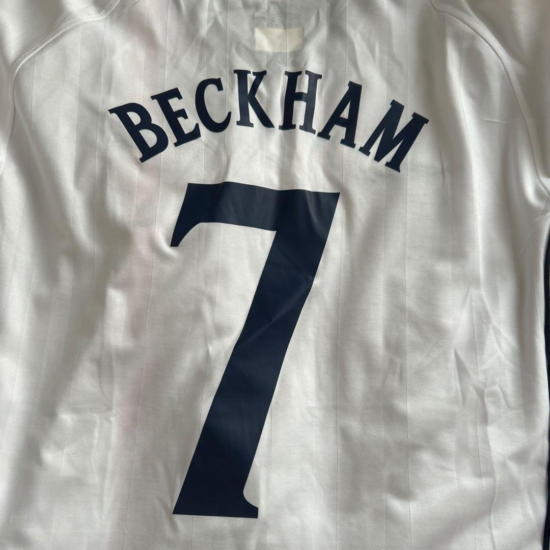 02日韓W杯イングランド代表 7番BECKHAM ユニフォーム サッカーユニ