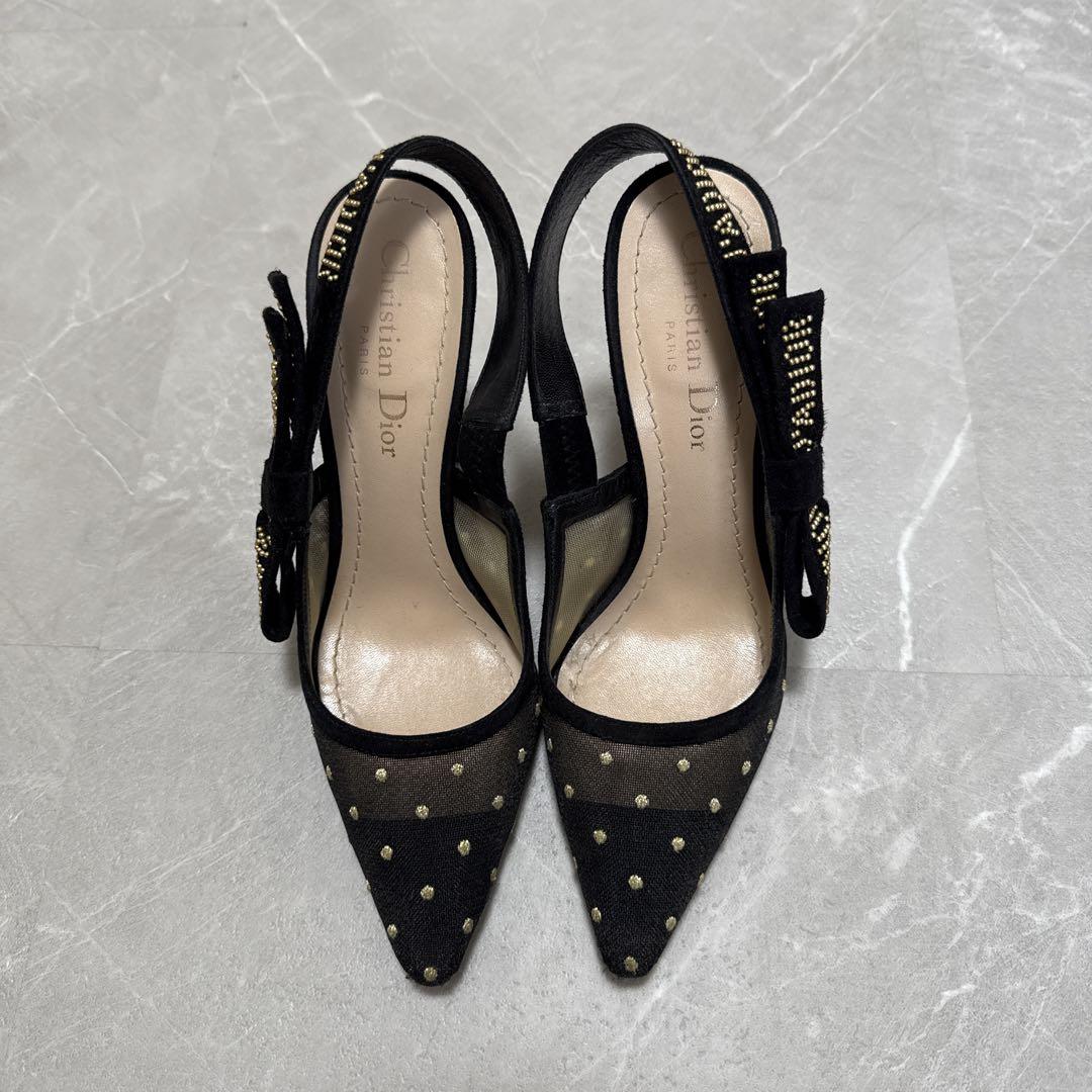 Dior クリスチャンディオール メッシュ ストラップパンプス 35 Dior クリスチャンディオール メッシュ ストラップパンプス 35