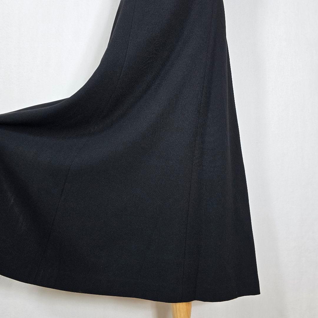 【セットアップ】ヒロミヨシダ ブラックフォーマル 喪服 ロングワンピース 【セットアップ】ヒロミヨシダ ブラックフォーマル 喪服 ロングワンピース