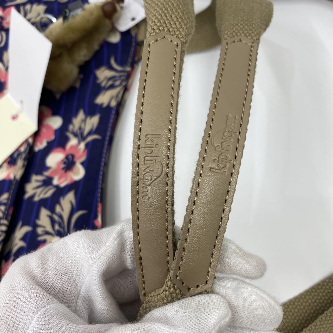 ○8605 美品 Kipling キプリング トートバッグ 2way 花柄 タグ