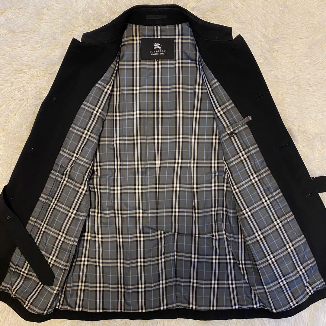 【訳あり/未使用級品】バーバリーブラックレーベル トレンチコート ベルト 黒