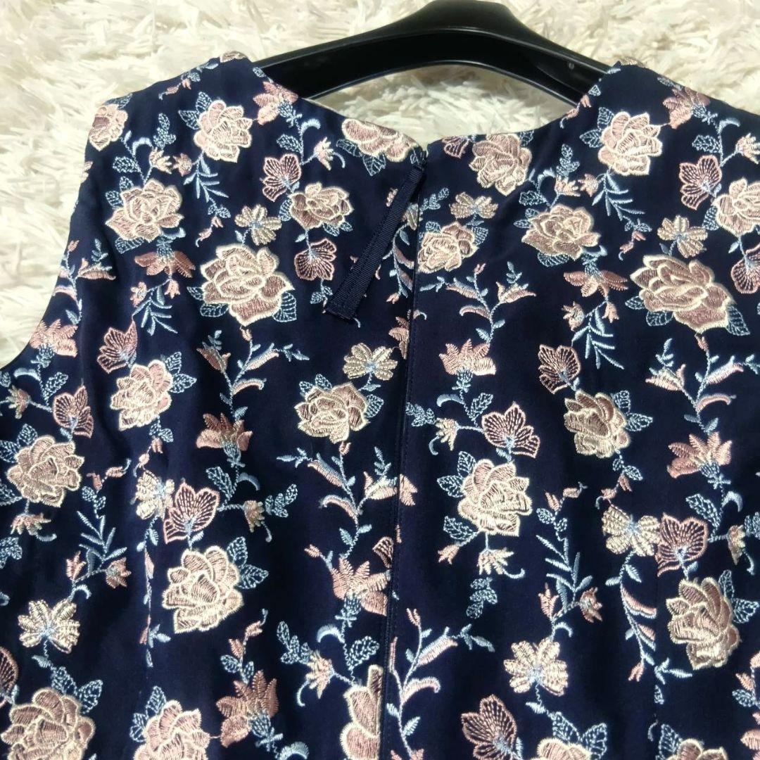 【未使用級♡希少42】ローズティアラジュエル　高級ライン　フラワー刺繍ワンピース