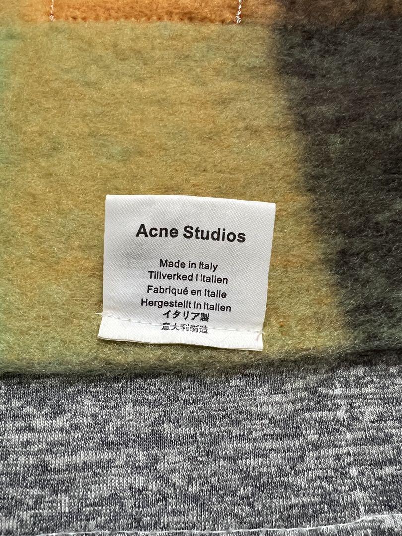 新素材新作 チェック柄マフラー Studios Acne 220 cm 50 x 小物