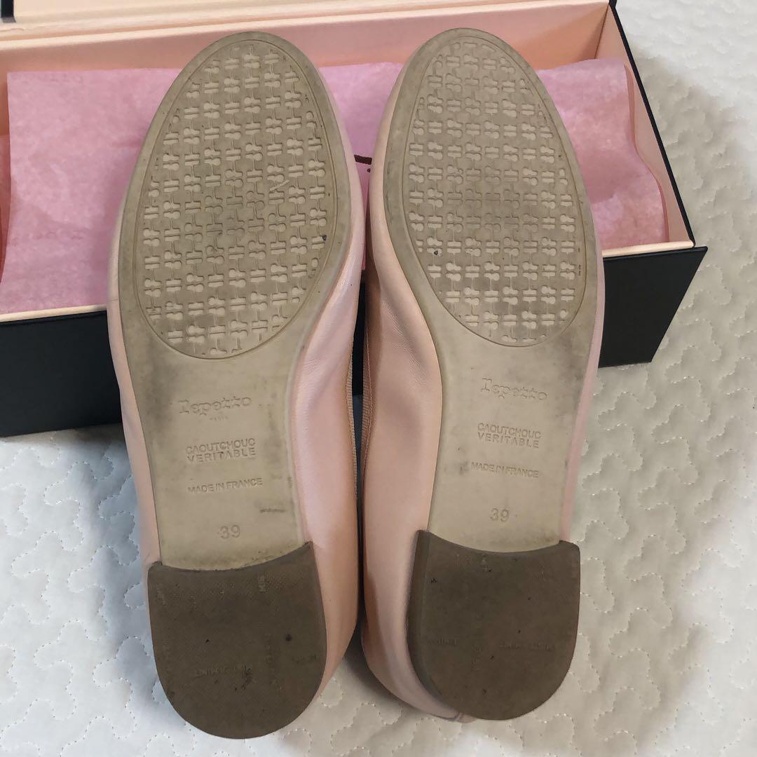 Repetto amande バレエシューズ ピンクベージュ フラット 39