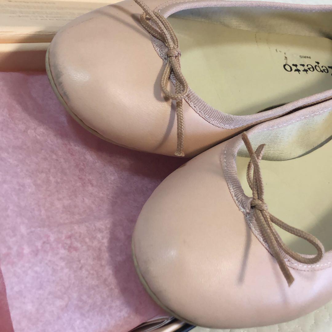 Repetto amande バレエシューズ ピンクベージュ フラット 39