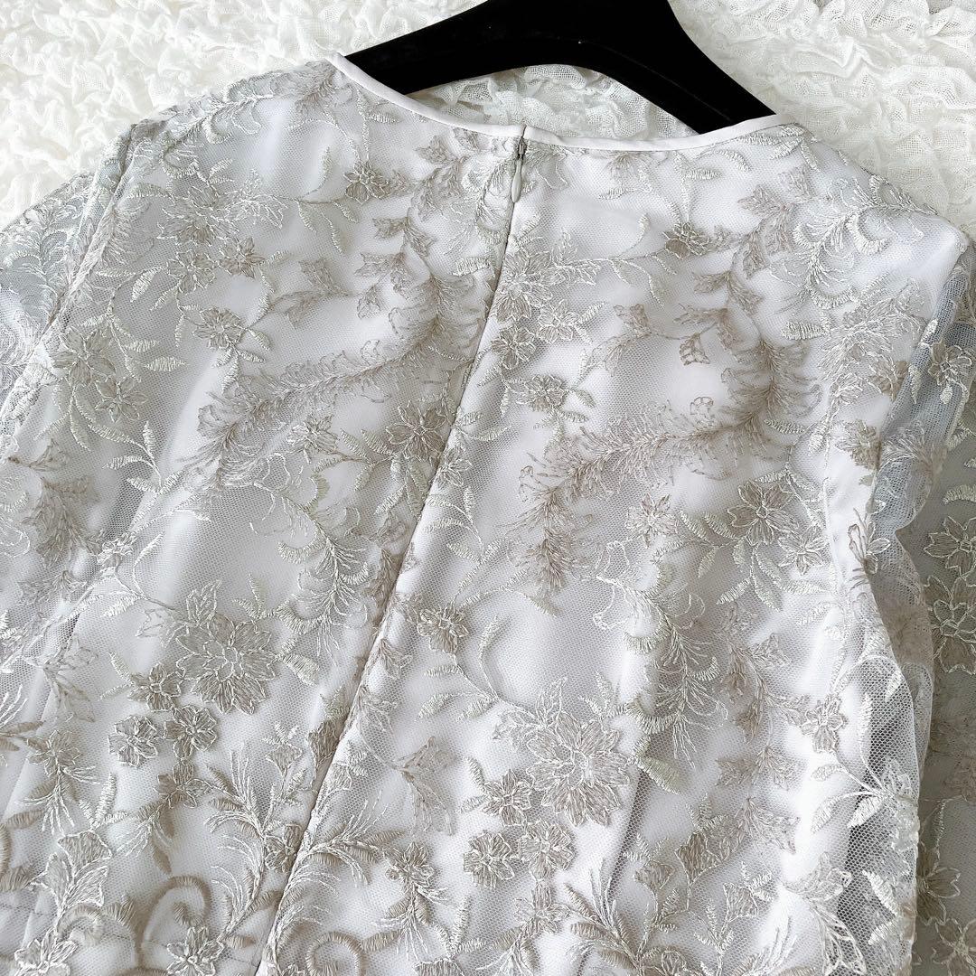 フォルムフォルマ　22SS 新品　チュールラメ刺繍マザードレス　ワンピース　9号