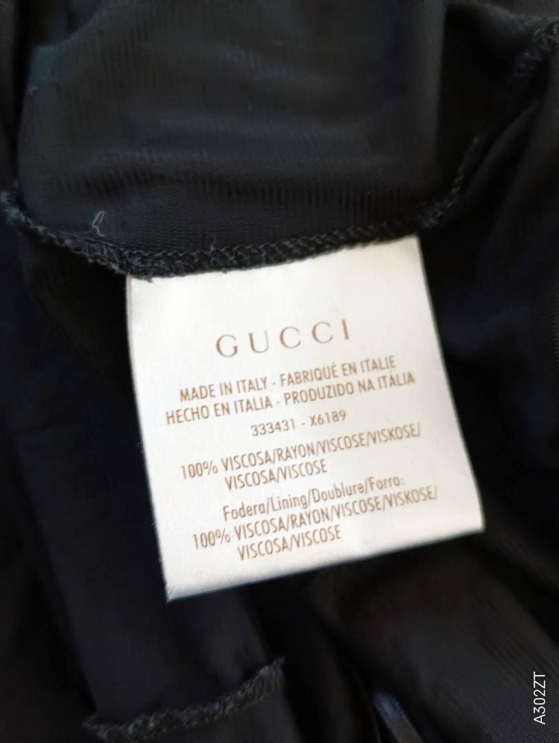 GUCCI グッチ ドルマンスリーブタイトワンピース ブラック レディース M