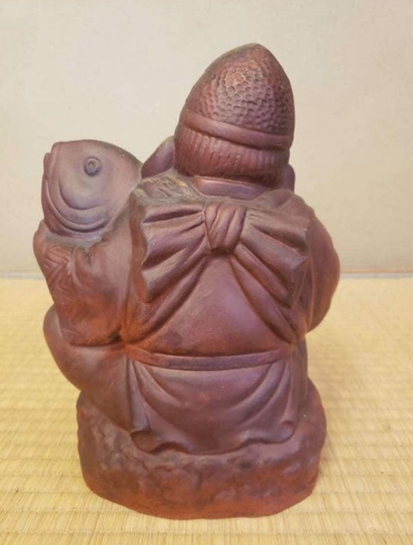 福の神像 陶器製 置物 大黒様 恵比寿様 高さ約25㎝ 113 福の神像 陶器製 置物 大黒様 恵比寿様 高さ約25㎝ 113