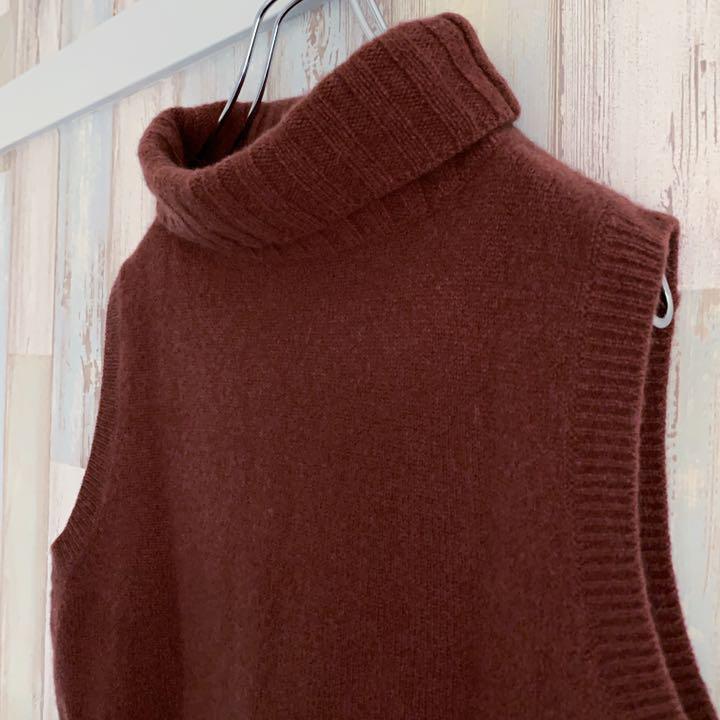 10%OFF マーガレットハウエル シルク カシミヤ ウール kqUsQ-m38225455353 タートルネック ベスト ニット 定番安い