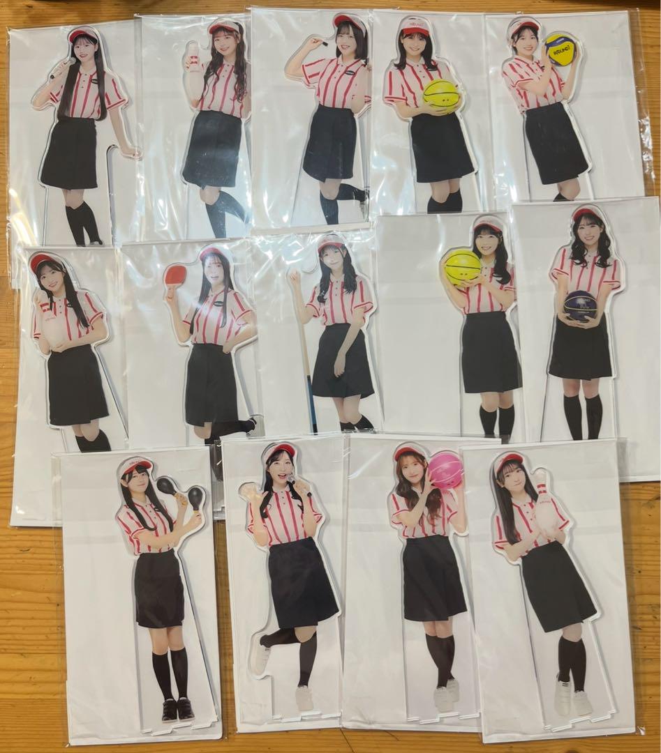 akb48 ラウンドワン　ビッグアクリルスタンド　フルコンプリートセット AKB48 ラウンドワン ビッグアクリルスタンド アクスタ 山﨑空