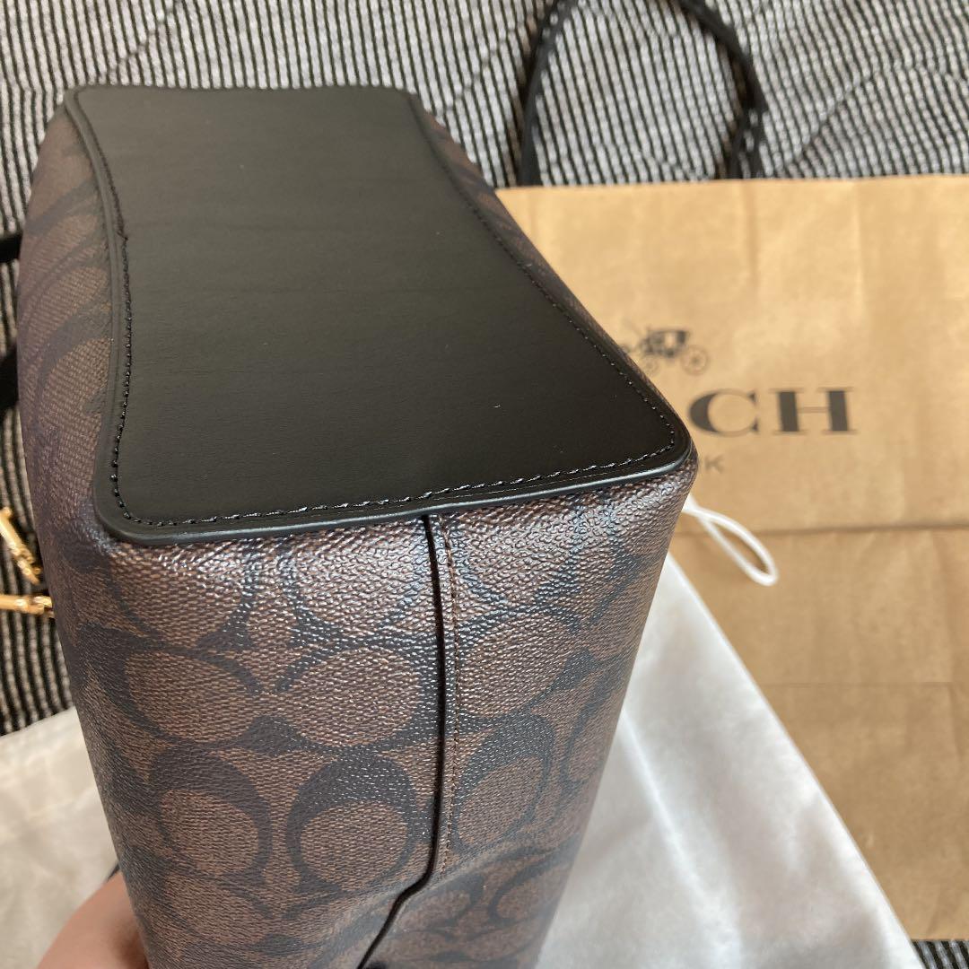 未使用 バッグ シグネチャー キャンバス KiSe5-m38226011944 COACH タウンバケット 超歓迎得価