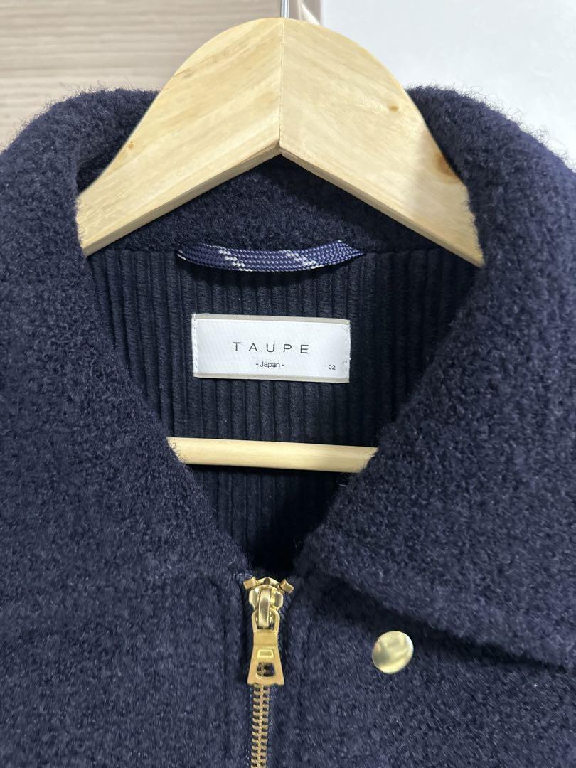 美品 TAUPE トープ Bouclé Balloon Zip Blouson
