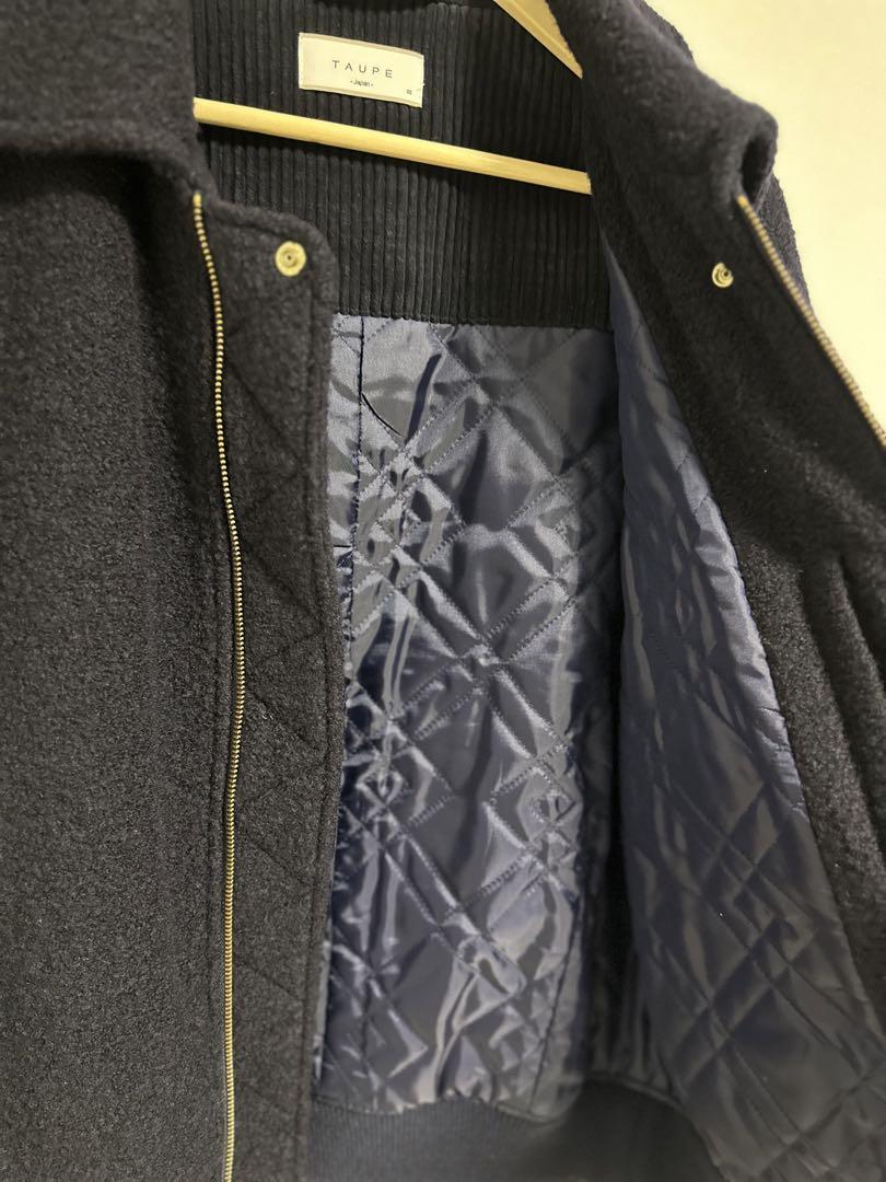 美品 TAUPE トープ Bouclé Balloon Zip Blouson