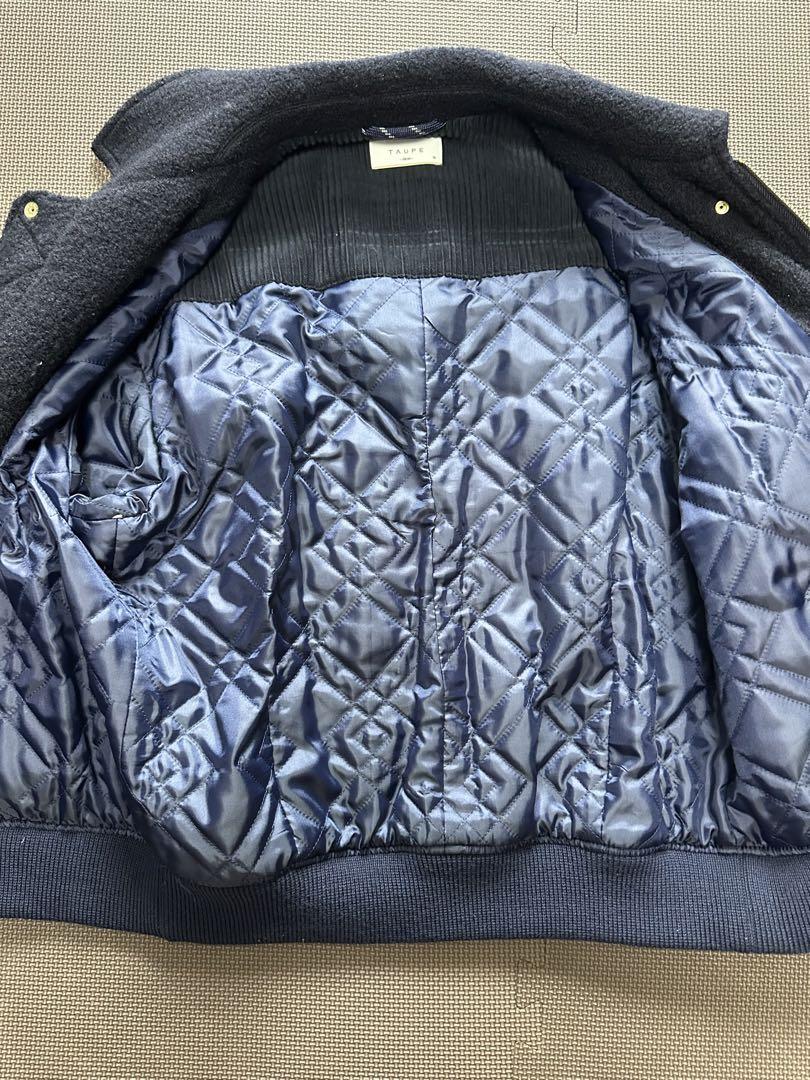 美品 TAUPE トープ Bouclé Balloon Zip Blouson