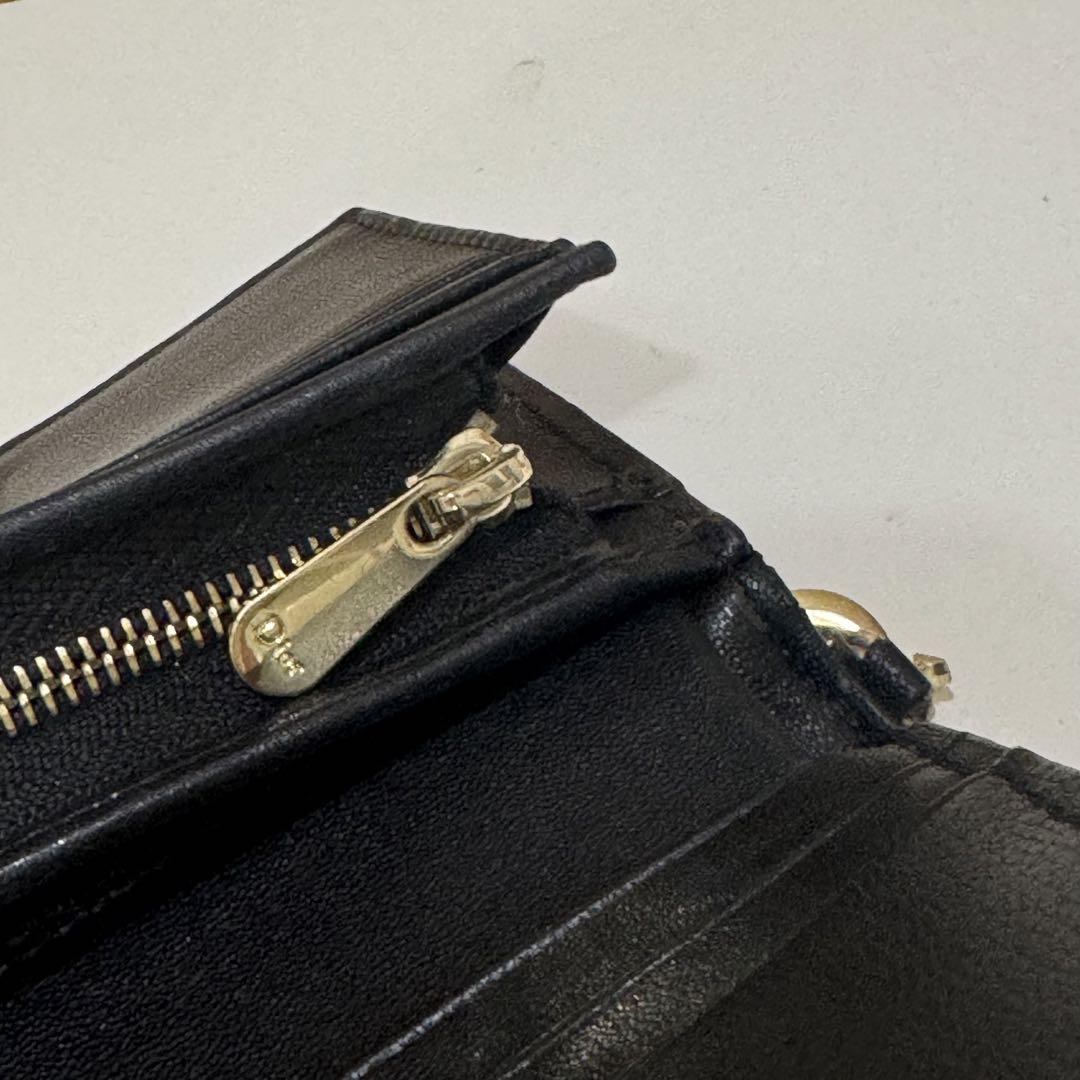Christian Dior ブラック 二つ折り財布
