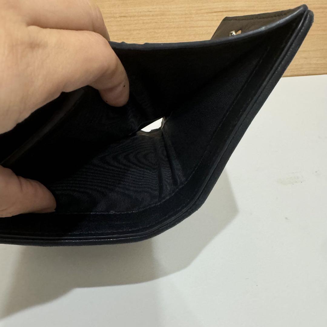 Christian Dior ブラック 二つ折り財布