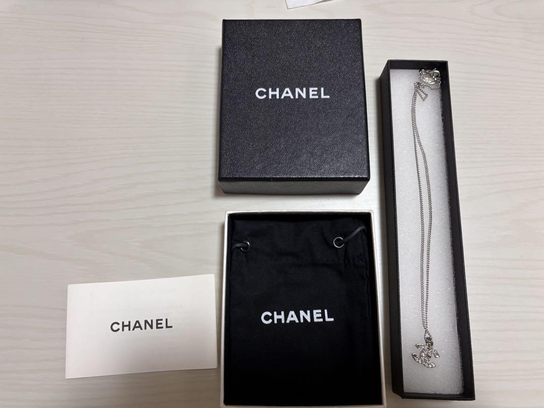 CHANEL シャネル ココマーク　ネックレス　シルバー　42cm