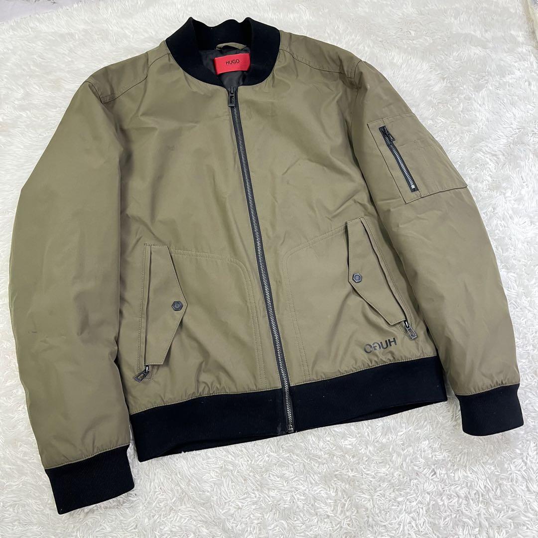 HUGO BOSS オリーブ MA-1スタイルジャケット