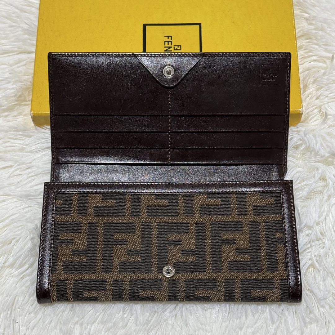 ⭐️新品未使用⭐️ FENDI FFロゴ　ズッカ柄　ロングウォレット　長財布