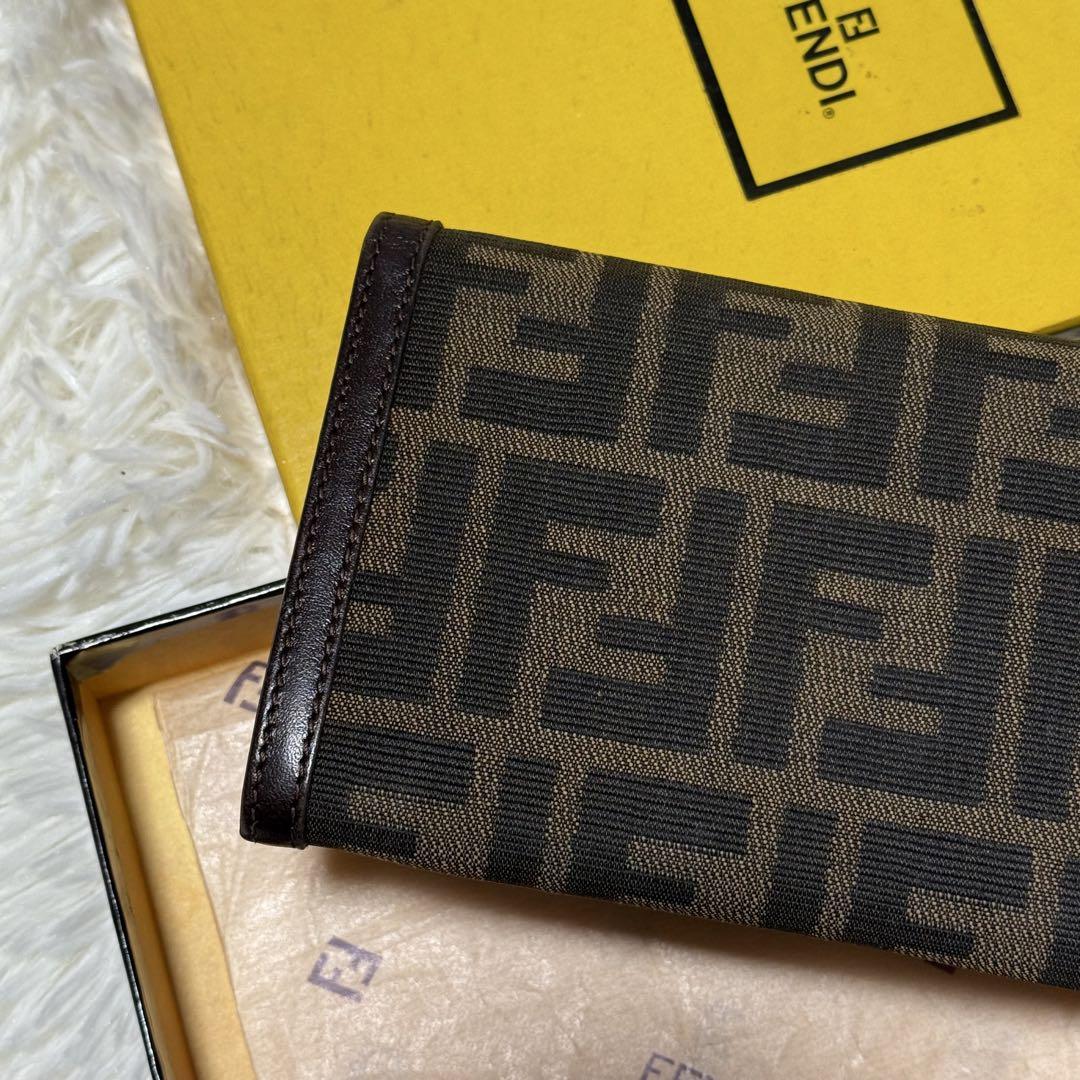 ⭐️新品未使用⭐️ FENDI FFロゴ　ズッカ柄　ロングウォレット　長財布
