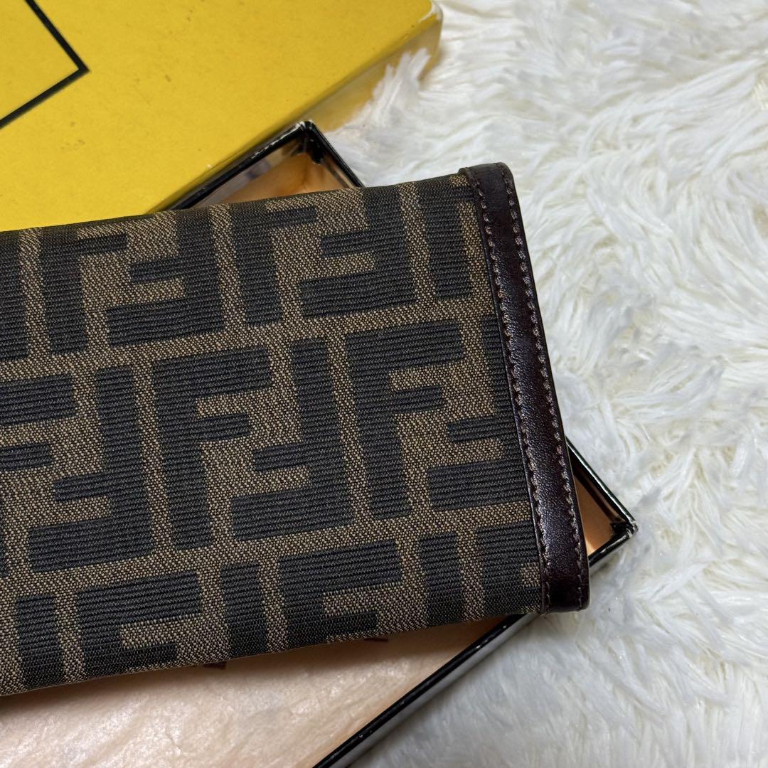 ⭐️新品未使用⭐️ FENDI FFロゴ　ズッカ柄　ロングウォレット　長財布