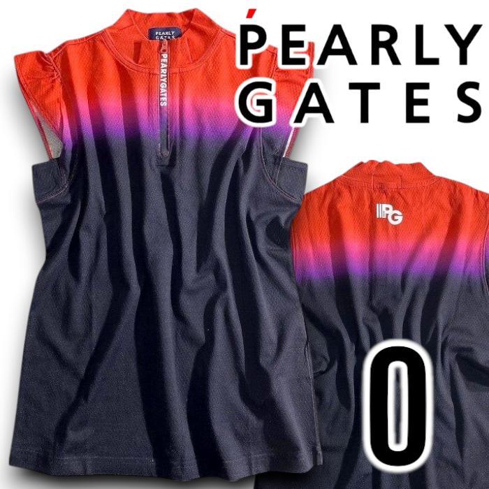 PEARLY GATES 未使用 ハーフジップ シャツ ゴルフ ピンク 【0】 パーリーゲイツ ゴルフ ストレッチ ハーフジップ ショート