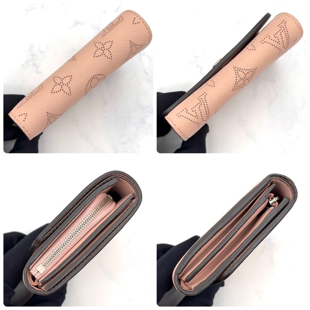 【新品に近い】ルイヴィトン マヒナ ポルトフォイユ イリス コンパクト 折り財布