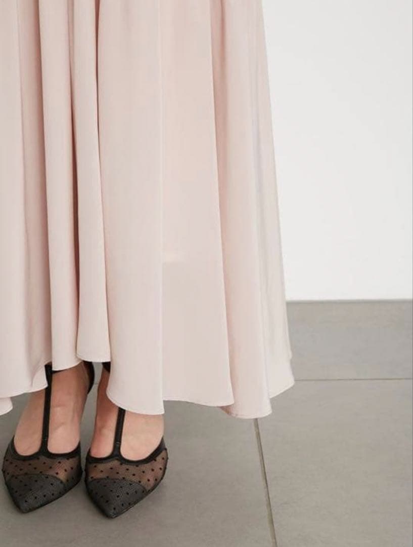 リリーブラウン デシンプリーツドレスS・Lily