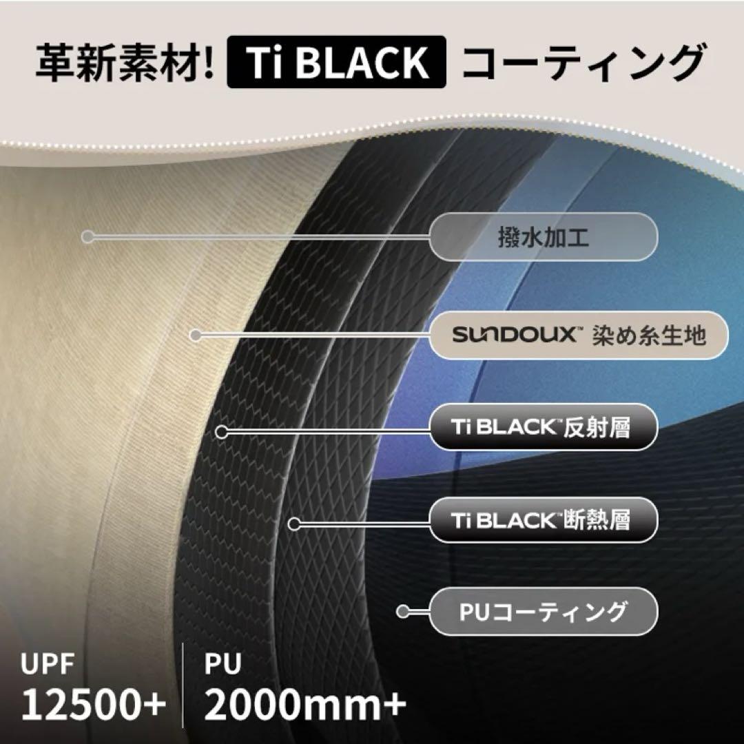 Naturehike Village13 Plus ワンタッチテント　ロッジ 新作】 Naturehike Village13 Plusワンタッチテント Ti black 前