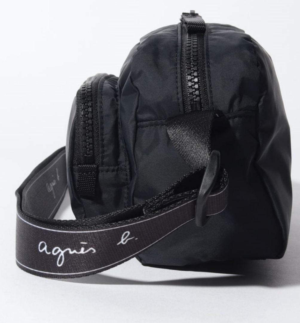 新品 agnes b. ショルダーバッグ ロゴテープ ポーチ アニエスベー