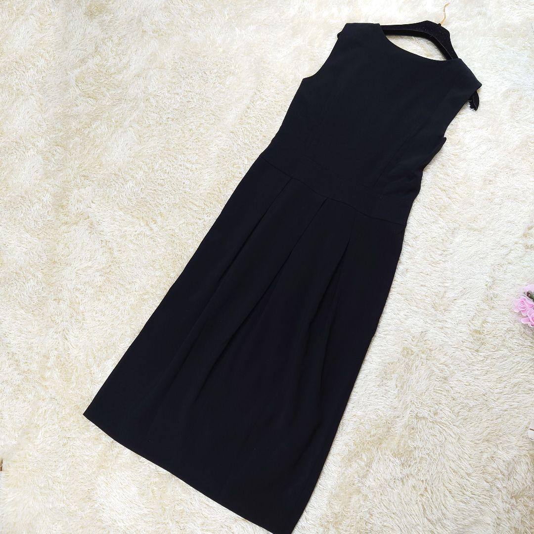 サイズ 美品 白タグ ウエストプリーツ 黒 4E5De-m38241872654 MaxMara ロングワンピース Iライン Ⅱによって