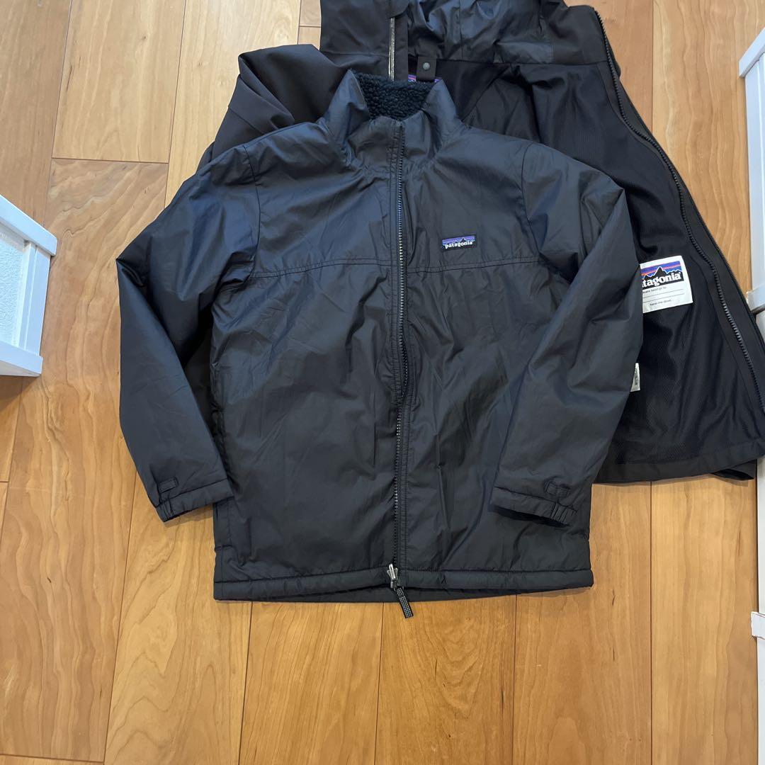Patagonia キッズ・フォーインワン・エブリデー・ジャケット 黒