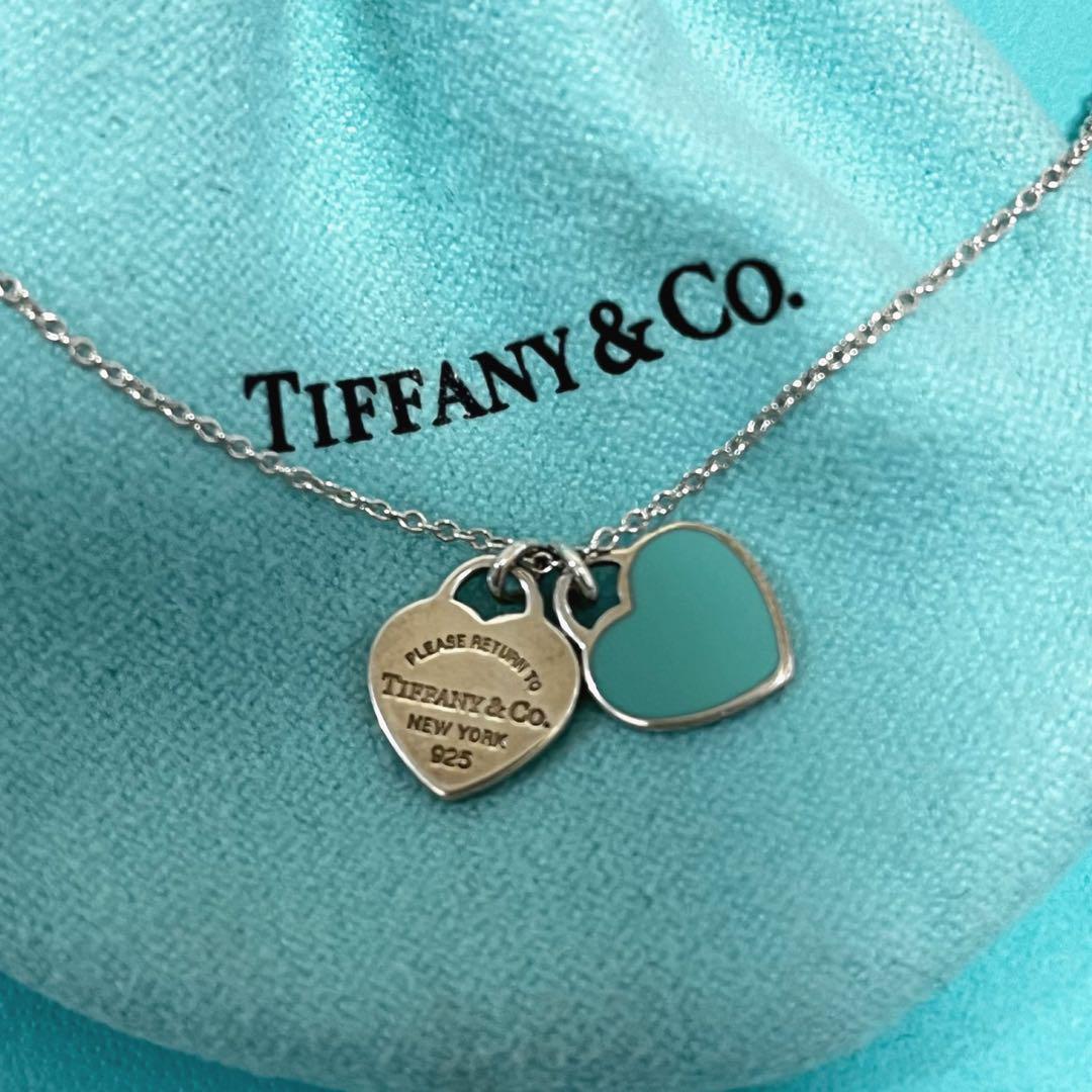 【箱付き】Tiffany リターントゥ ダブルハート ネックレス クリーニング済Tiffany