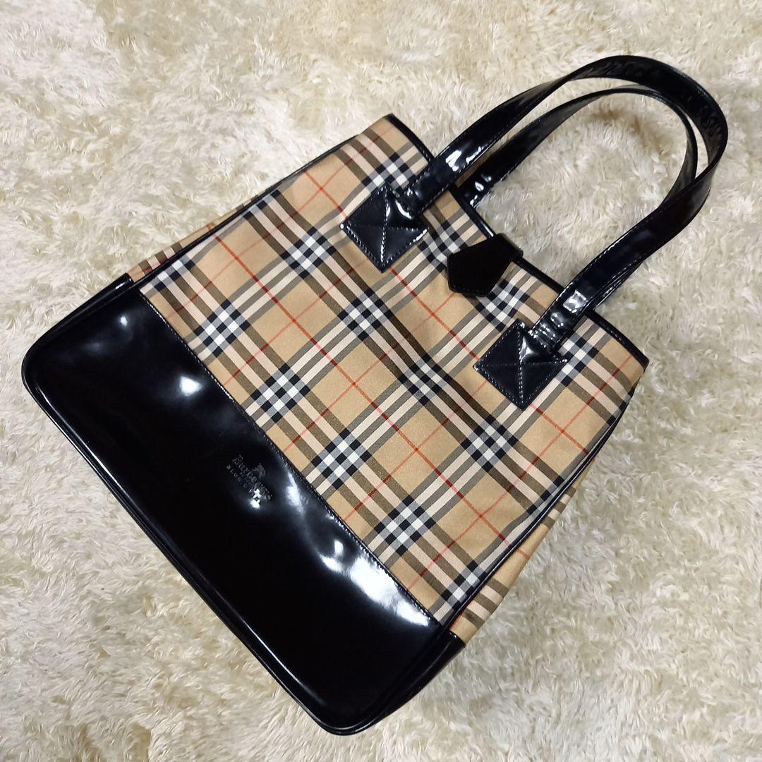 Burberrys　バーバリー　ブルーレーベル　ノバチェック柄　トートバッグ