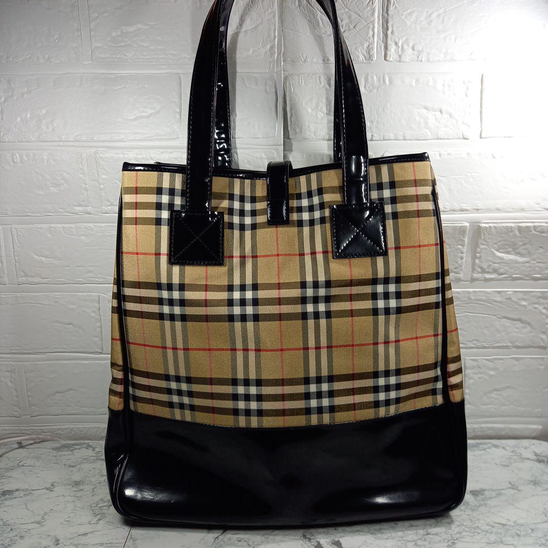 Burberrys　バーバリー　ブルーレーベル　ノバチェック柄　トートバッグ