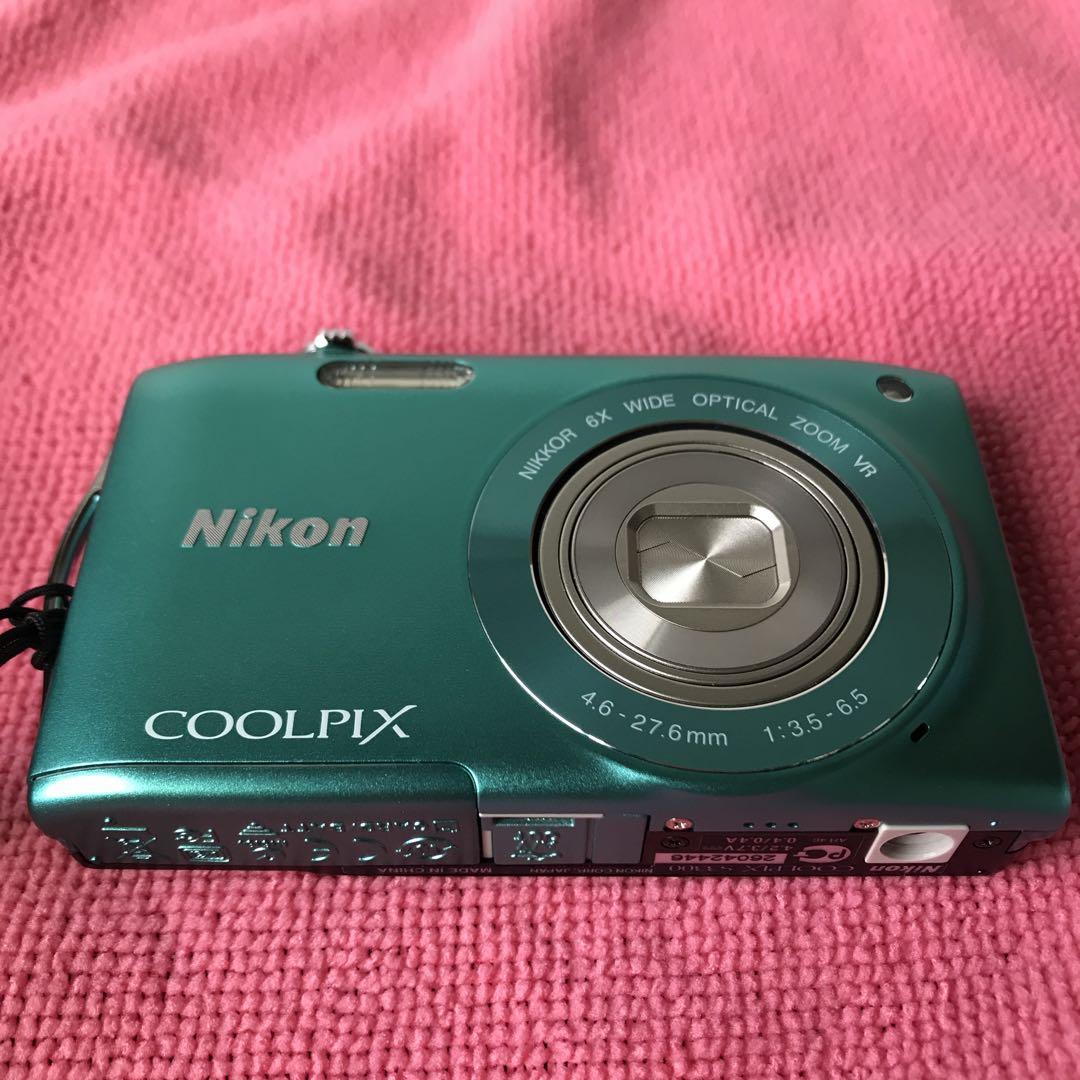 Nikon COOLPIX S3300 ミントグリーン 純正バッテリー付 稼動品