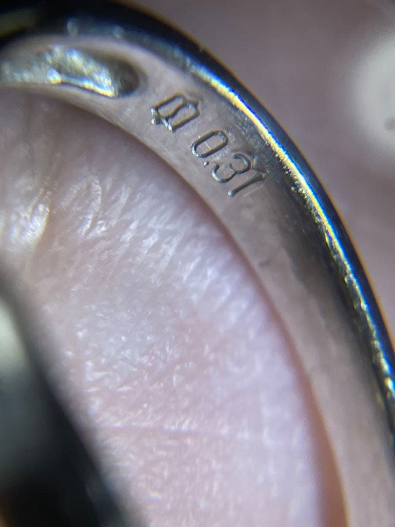 Pt900 K18 コンビ リング