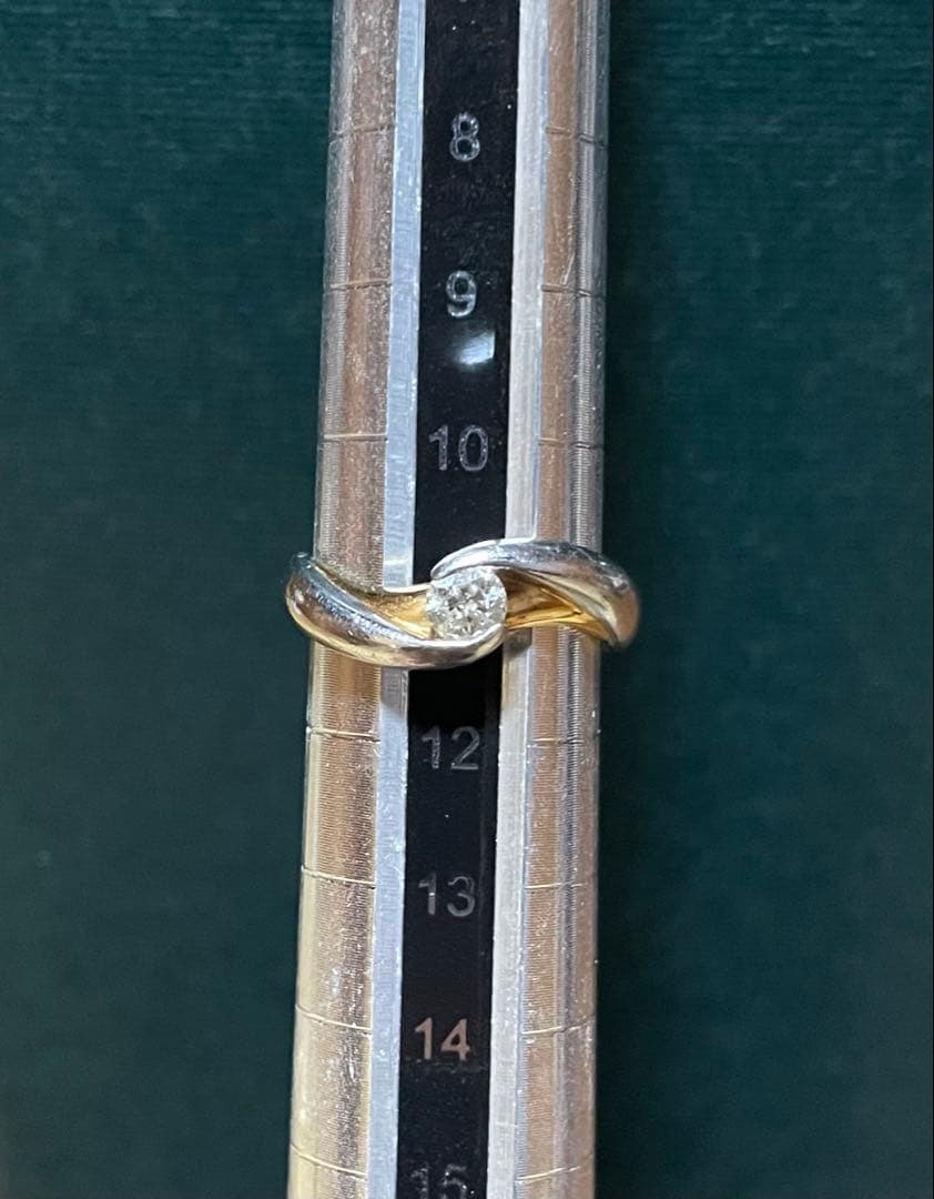 Pt900 K18 コンビ リング