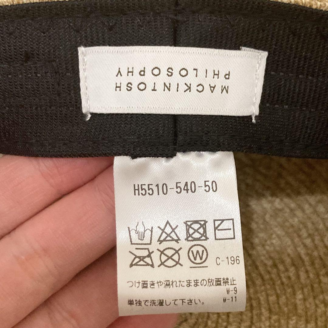 新品　MACKINTOSH PHILOSOPHY ペーパーブレードマリンキャップ