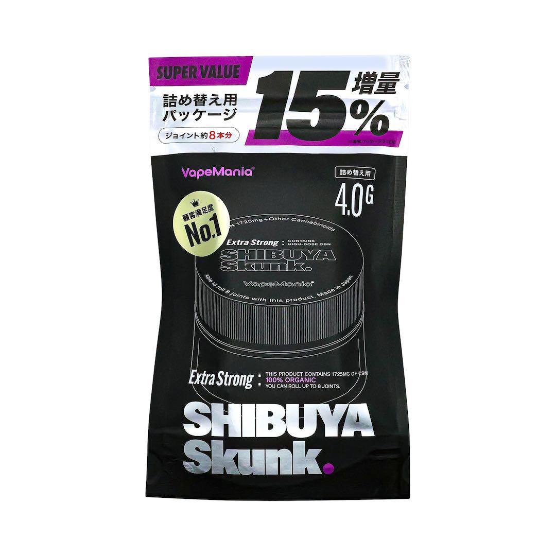VapeMania CBNハーブ SHIBUYA Skunk 4g VapeMania CBNハーブ SHIBUYA Skunk 4g - メルカリ