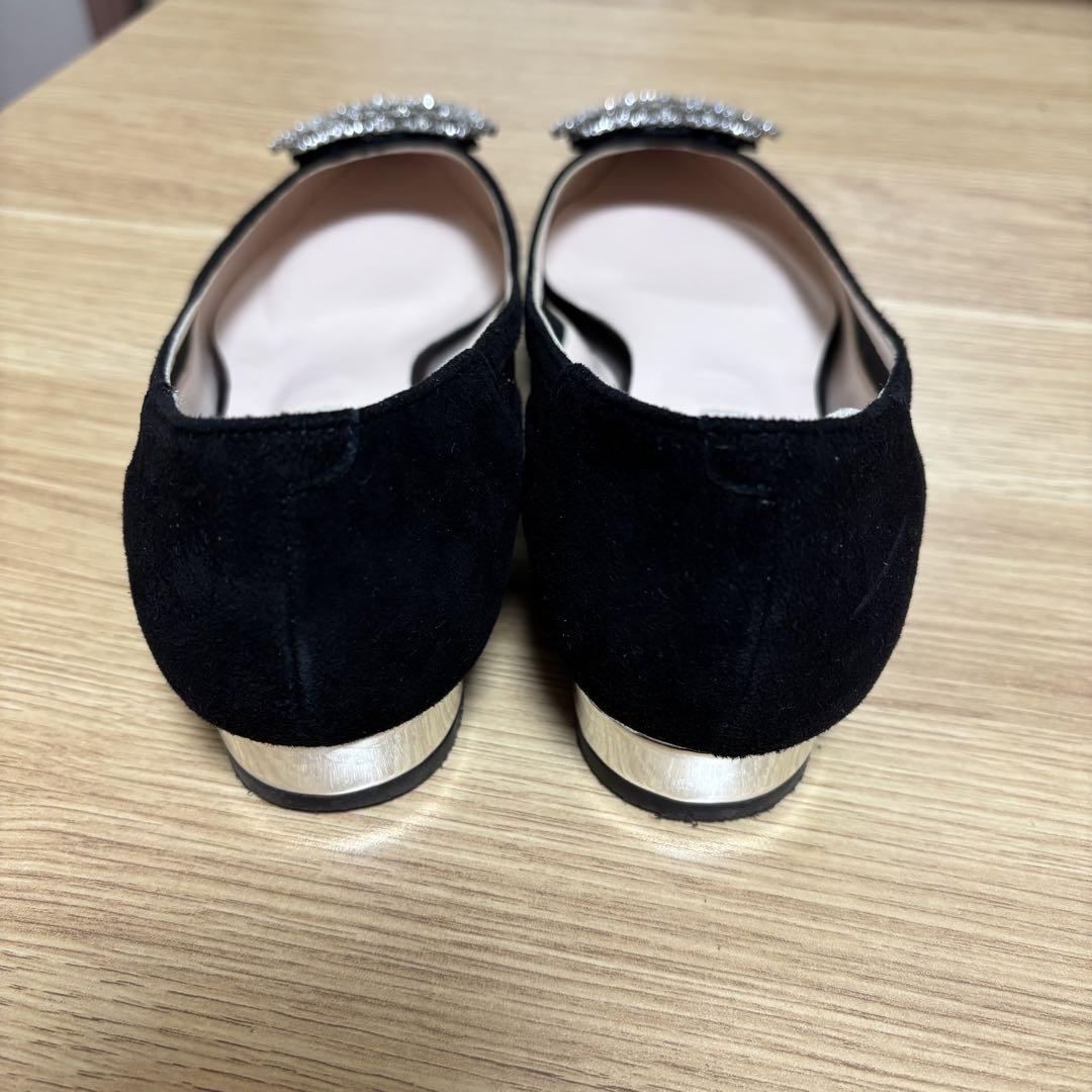 DIANA ビジュー付きフラット パンプス