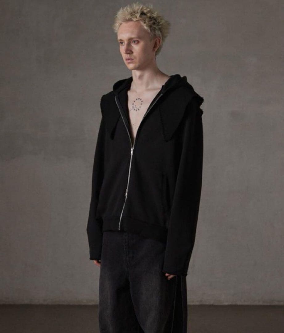 完売品 【GRANCY】ヘビーウェイト レイヤーデザイン フルジップフーディ L