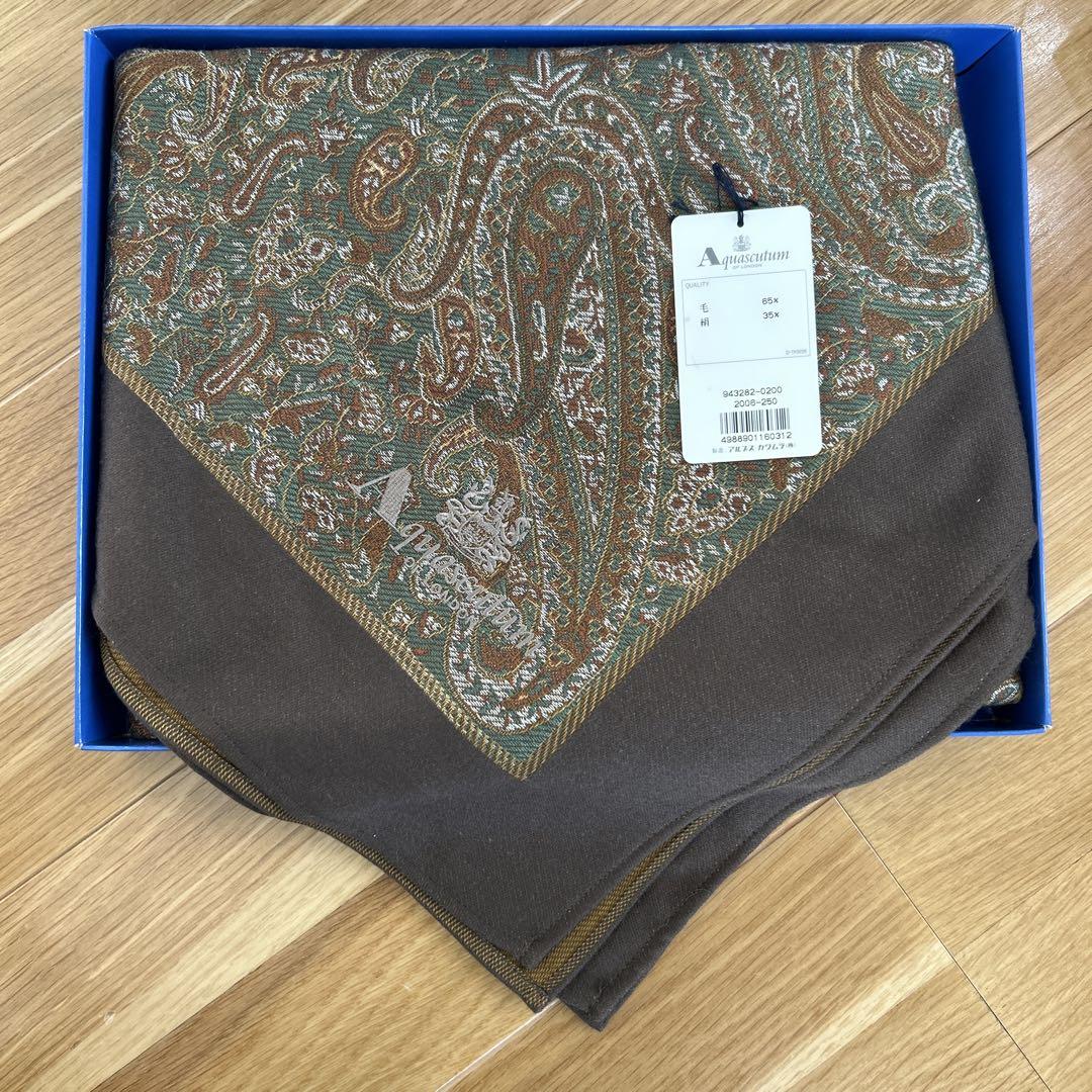 Aquascutum 大判ストール新品未使用