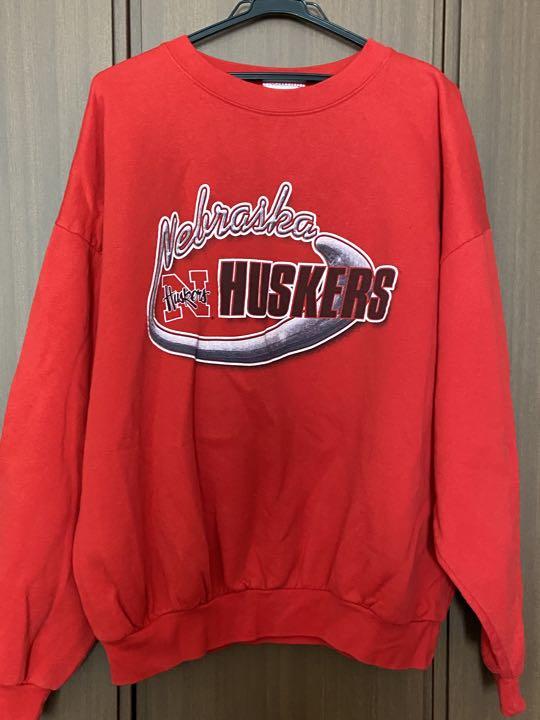 US古着スウェット logo athletic Huskers vintage