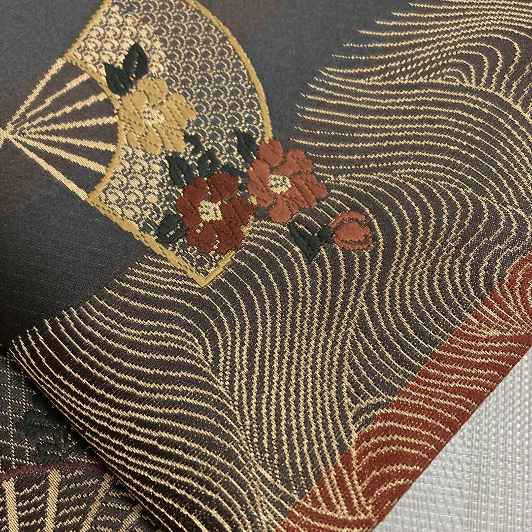 公式 SO-376 刺繍 着物・浴衣 正絹 袋帯 六通 金彩 金糸 着物・浴衣