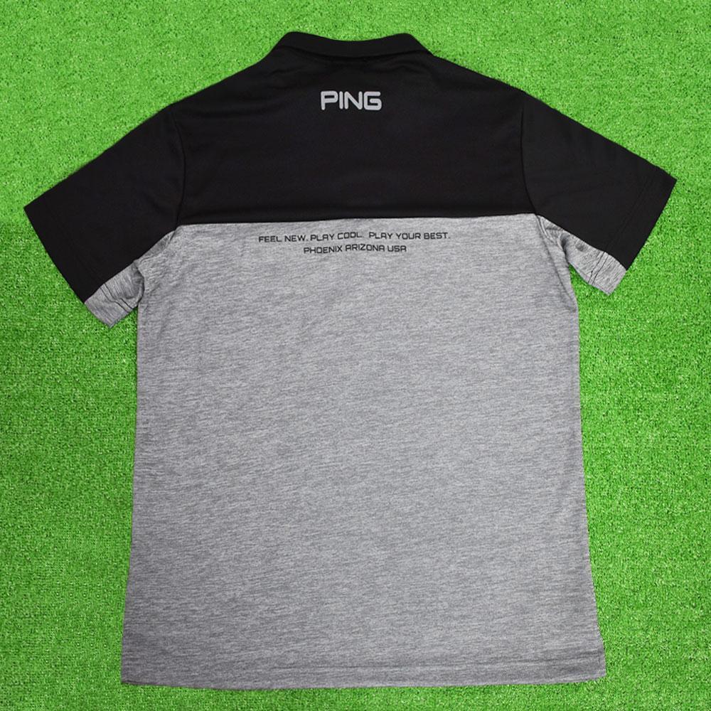 ＰＩＮＧ ピン ゴルフ ポロシャツ【グレー/ブラック/LL】新品！