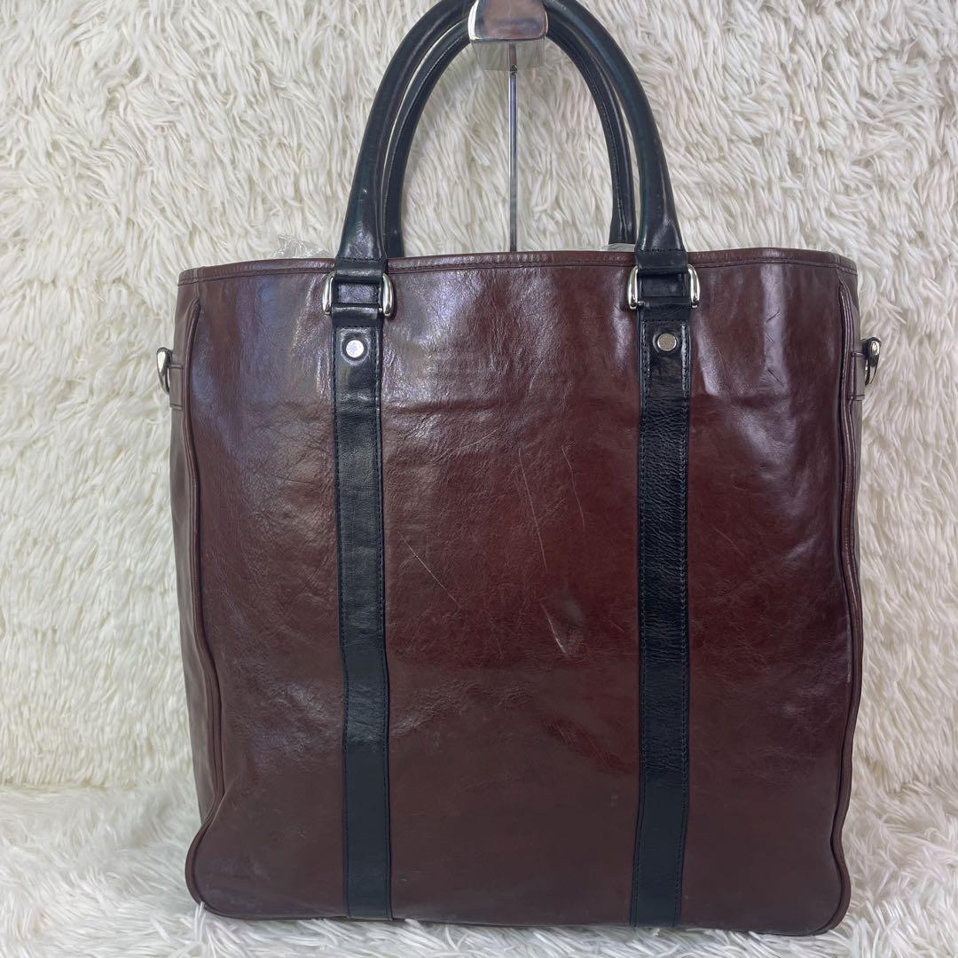 【美品】ココマイスター マットーネ・スタイルトートバッグ 2way 肩掛けA4